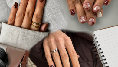 cozy fall nails short