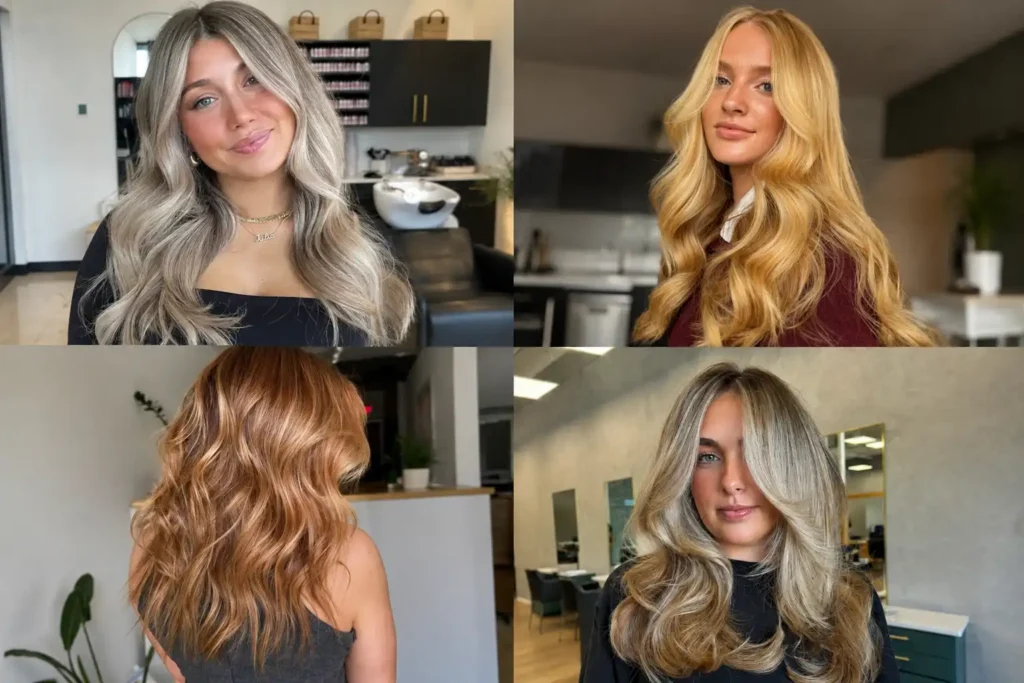 fall hair ideas for blondes balayage ideas