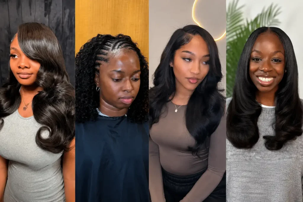 fall hairstyles for black women sew in