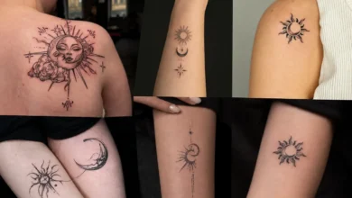 moon and sun tattoos ideas