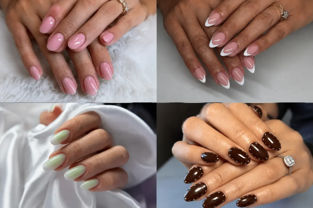 oval fall nails ideas