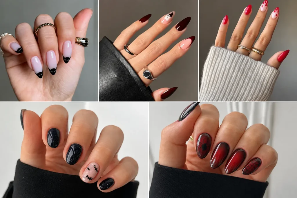 simple halloween nails ideas