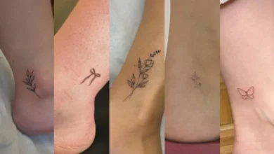 small ankle tattoo