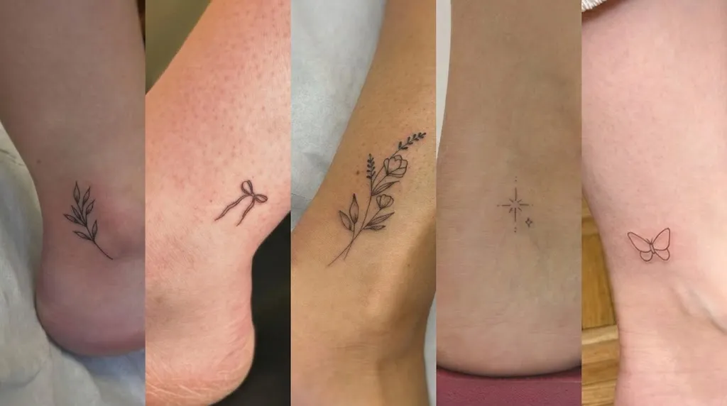 small ankle tattoo