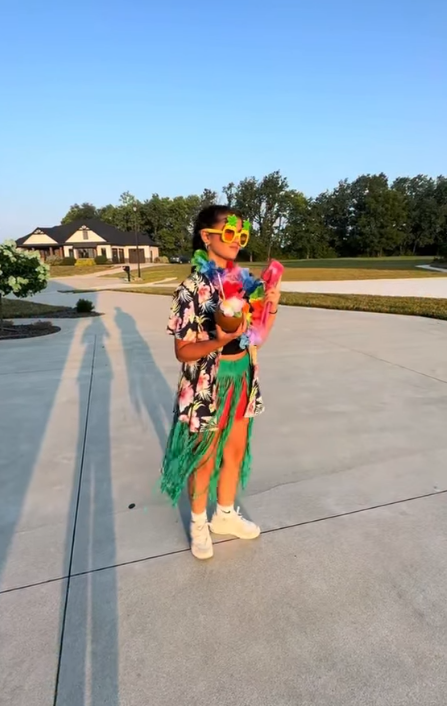 Hawaiian Shirt & Grass Skirt