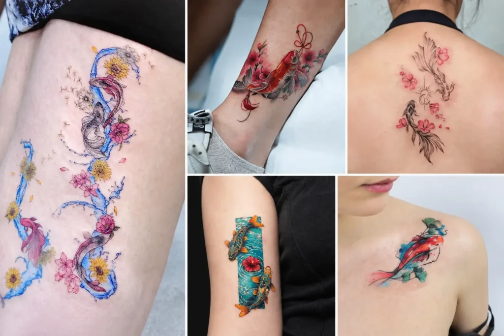 Koi fish tattoos ideas image
