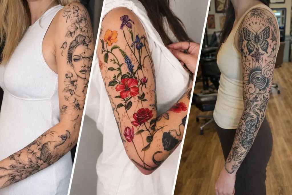 arm sleeve tattoo ideas for women