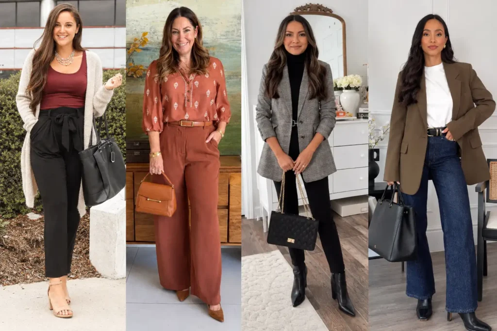 fall office outfits for women image