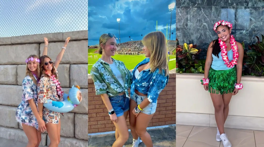 hawaiian football game outfit image