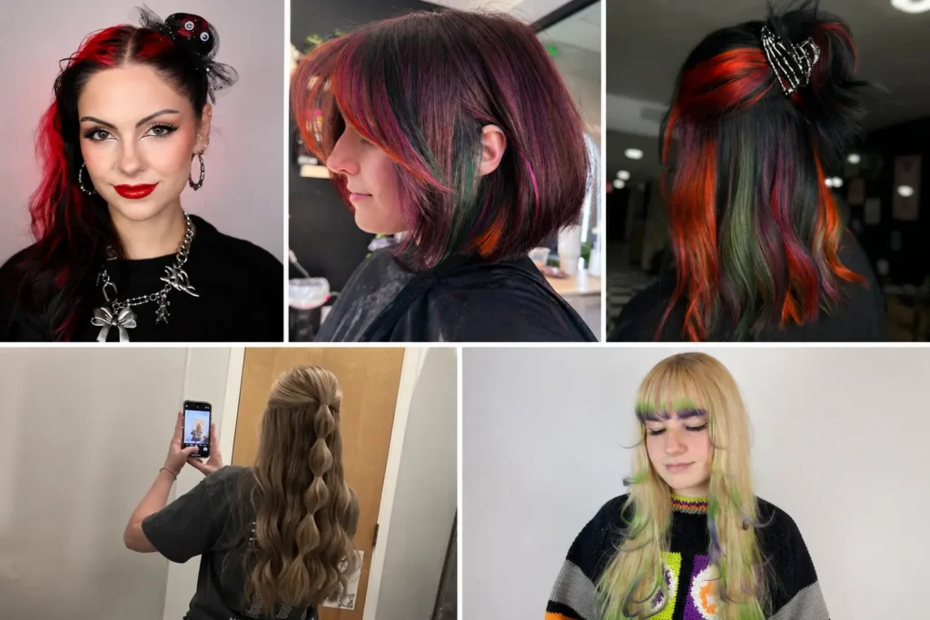 quick halloween hairstyles