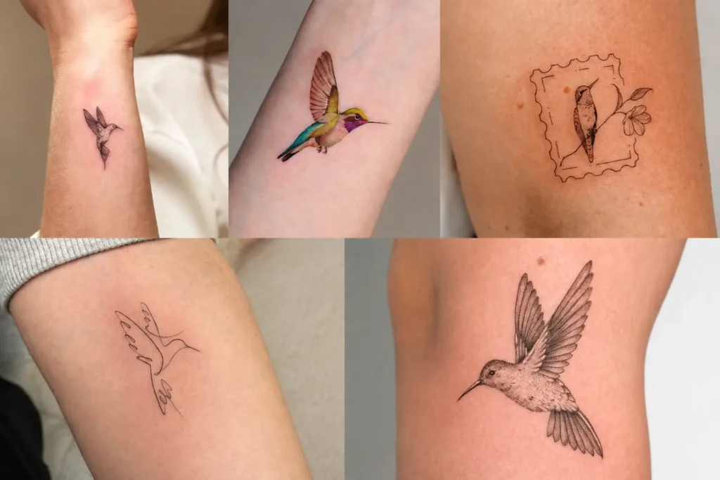 small hummingbird tattoos