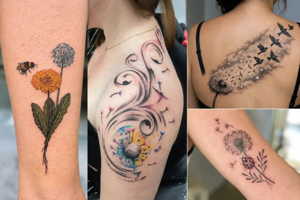 Dandelion Tattoo Ideas Celebrating Hope, Freedom and Artistic Beauty