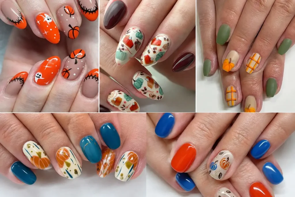 Beautiful Fall Pumpkin Nail Designs for a Joyful Seasonal Manicure