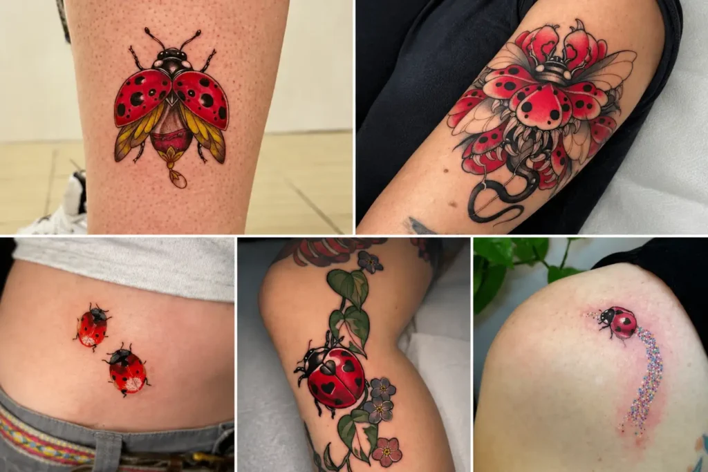 Ladybug Tattoo Ideas With Playful Nature Inspired Details