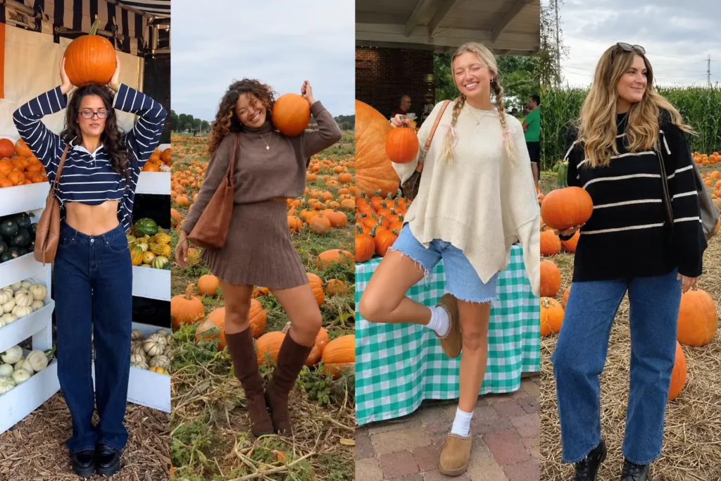 Pumpkin Patch Outfit for Women with Beautiful Fall Style