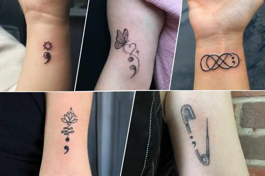semicolon tattoo ideas image